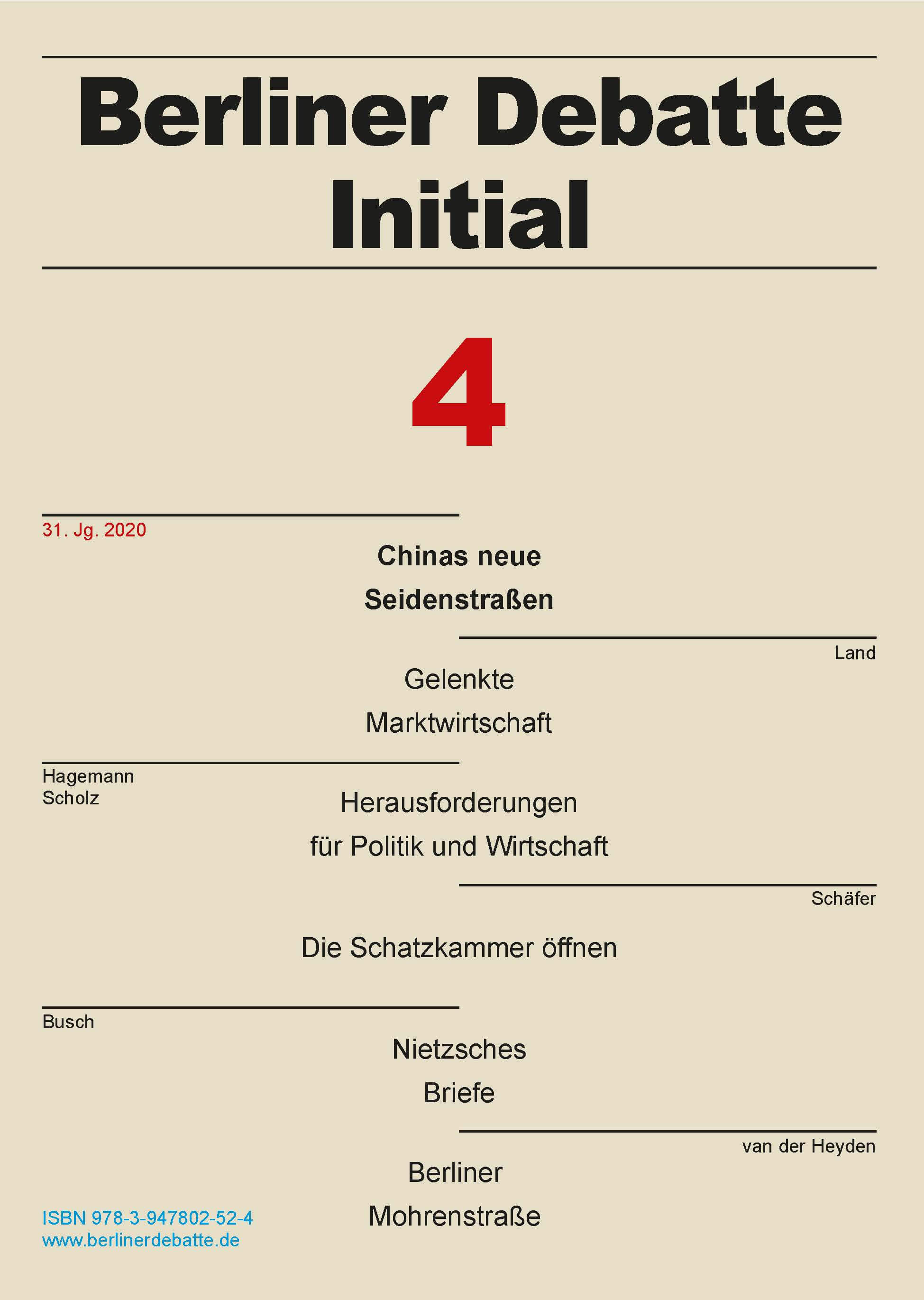 Berliner Debatte Initial 4: Chinas neue Seidenstraßen