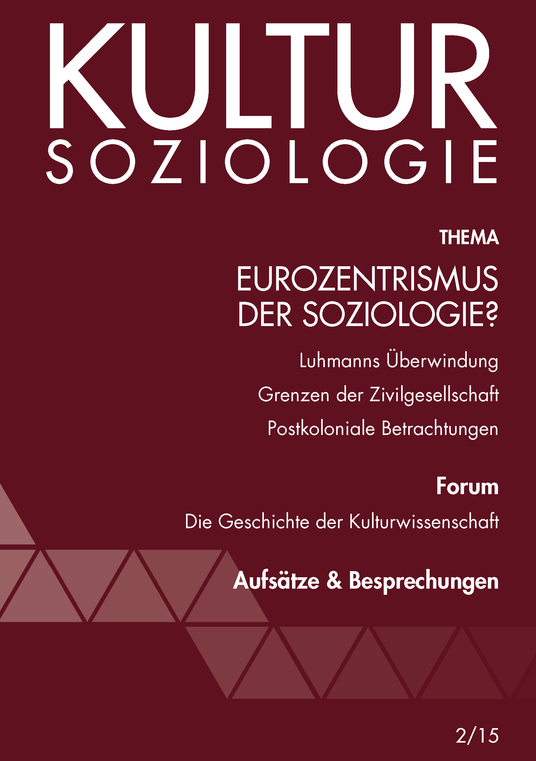 Kultursoziologie 2/2015