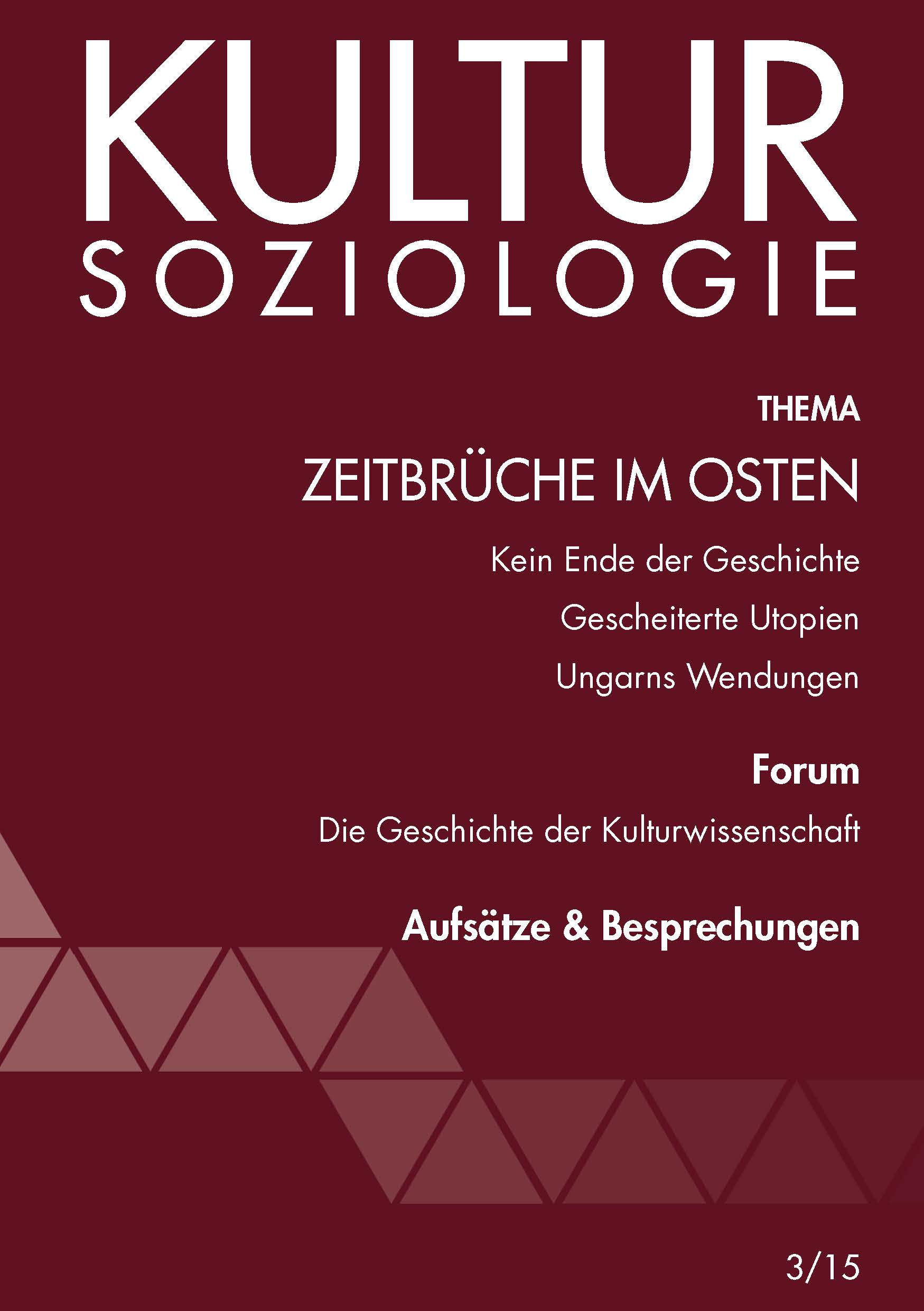 Kultursoziologie 3/2015