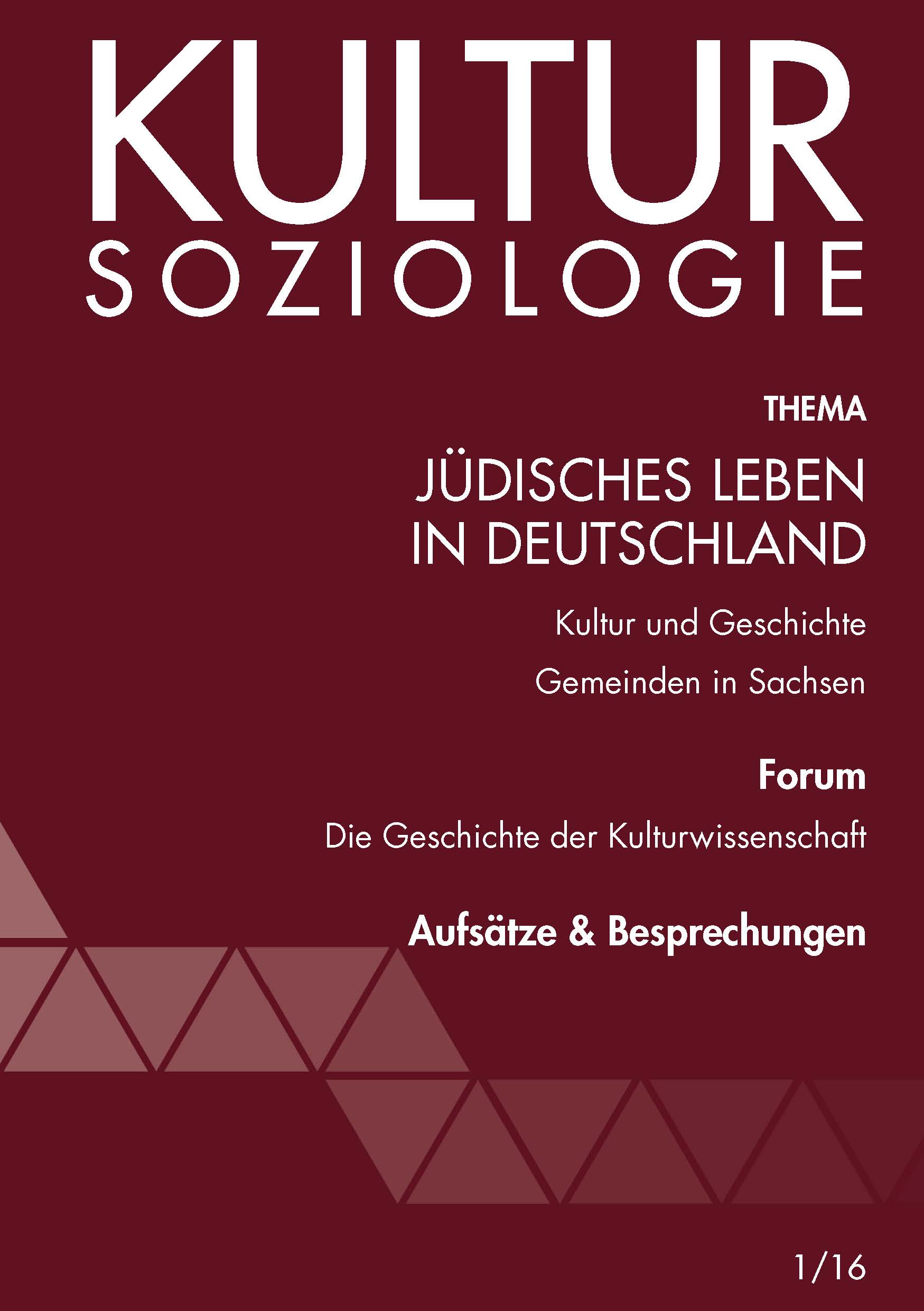 Kultursoziologie 1/16