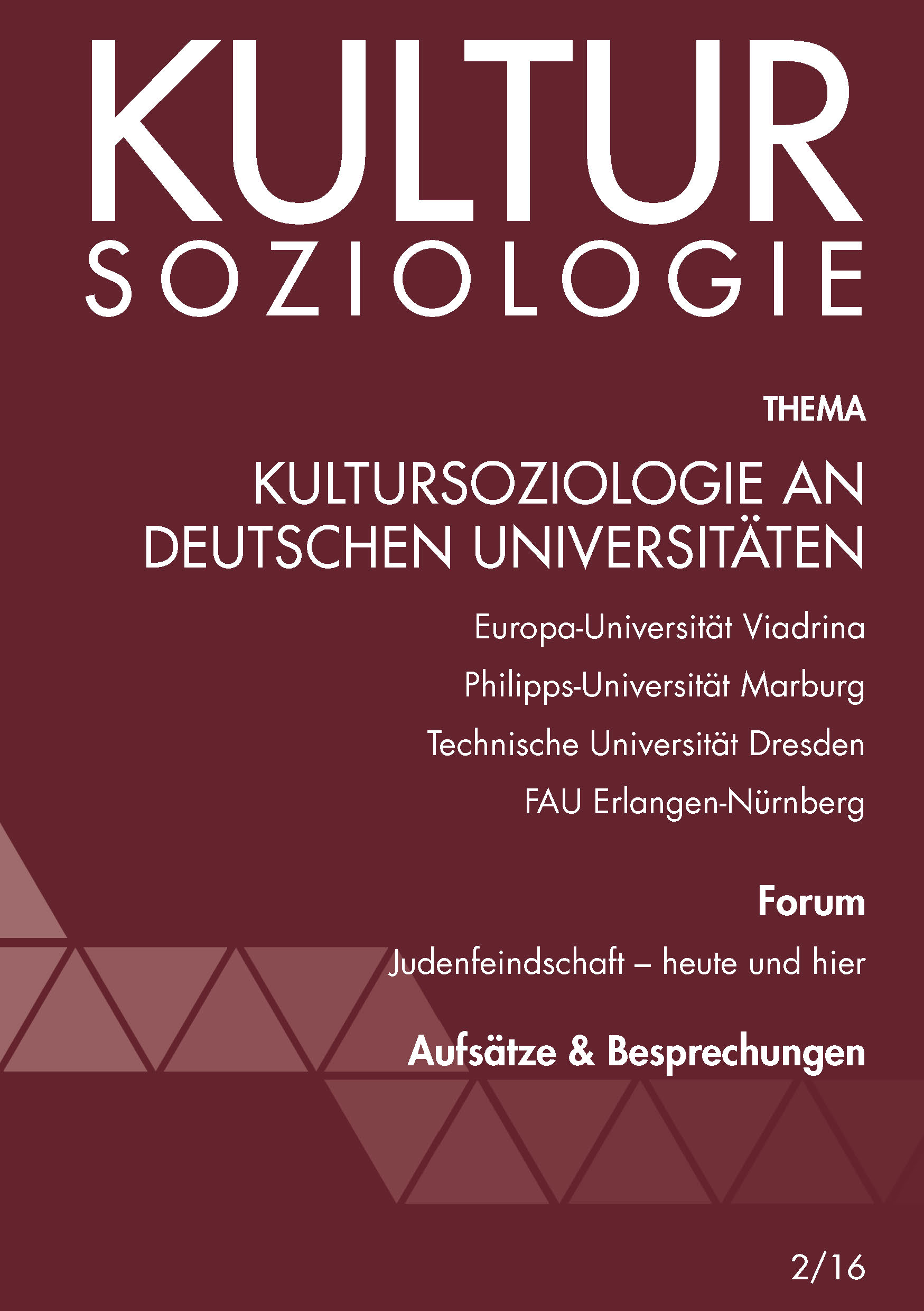 Kultursoziologie 2/16