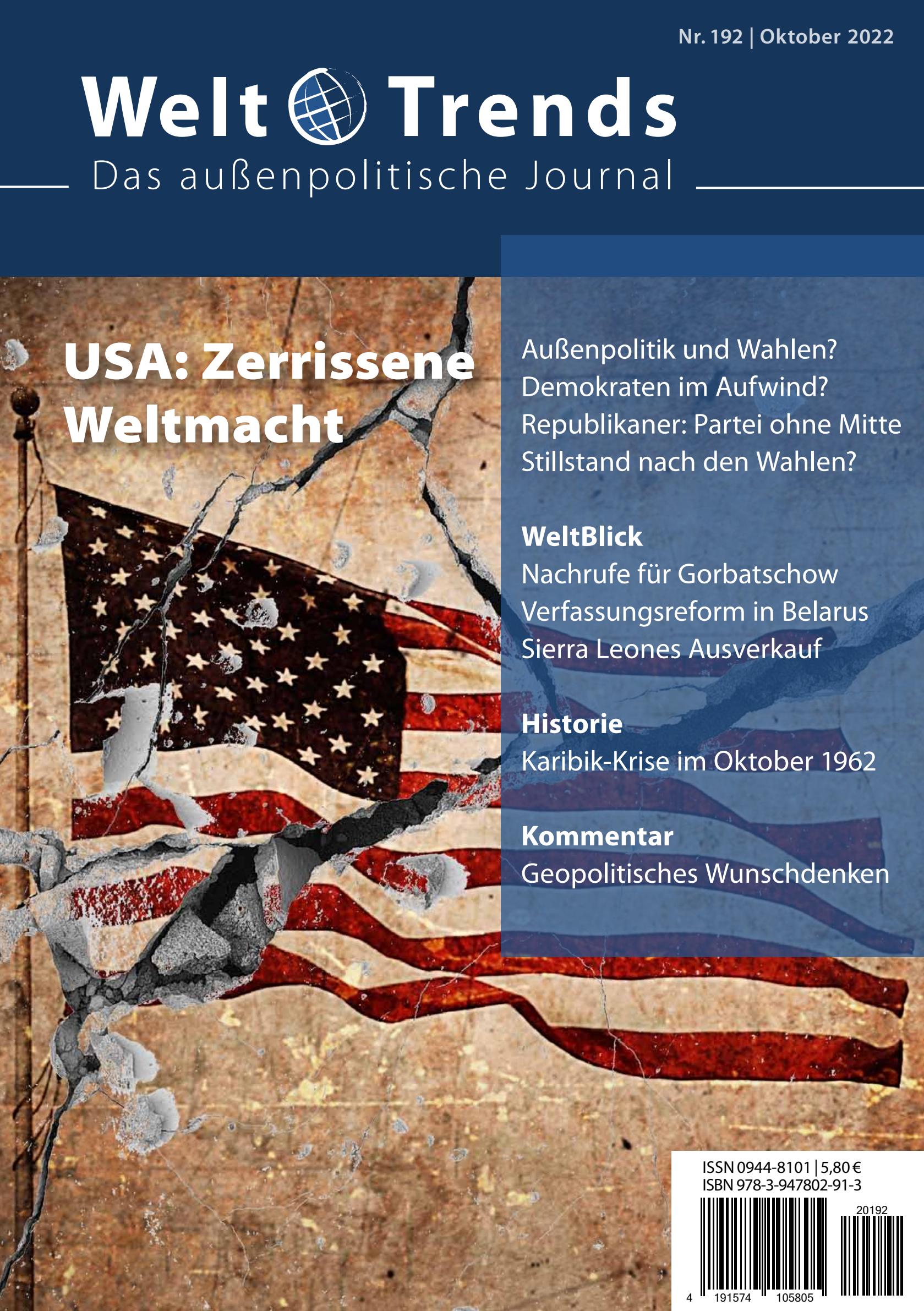 WeltTrends 192: USA: Zerrissene Weltmacht